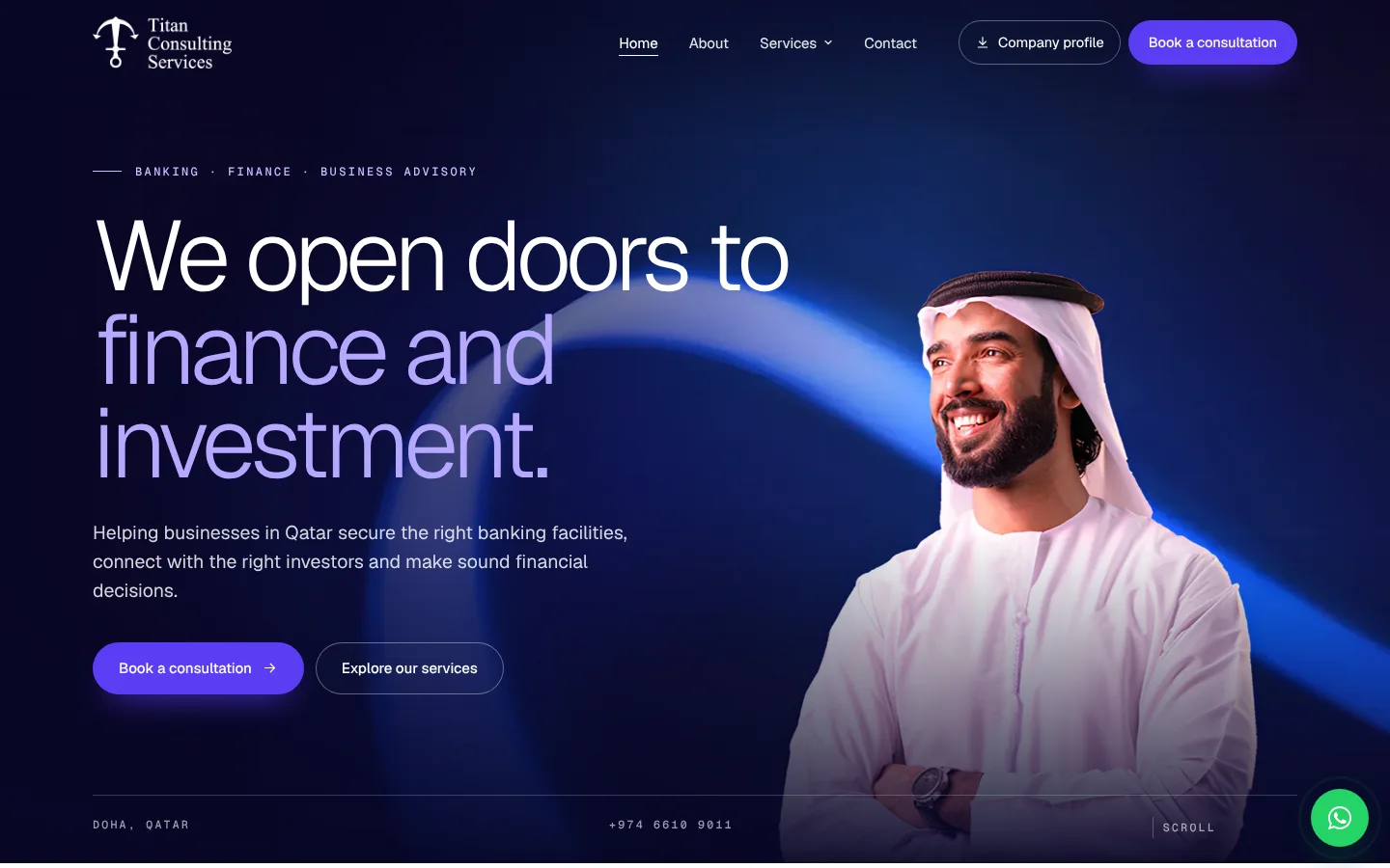Example corporate website by Shifted Clicks